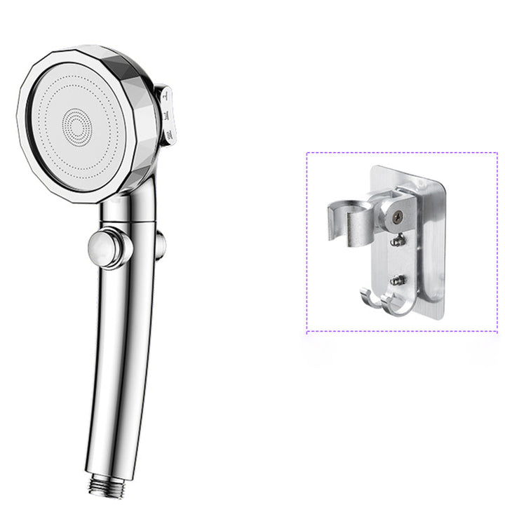 BowLift | Modern Handheld Shower Head Silver Round Standard Shower Heads