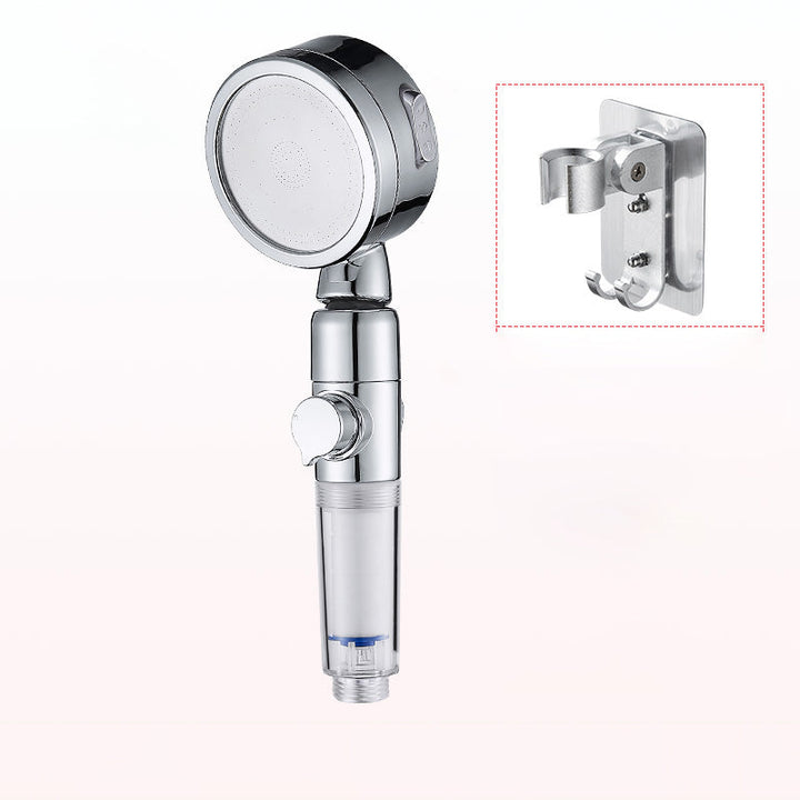 BowLift | Modern Handheld Shower Head Silver Round Standard Shower Heads
