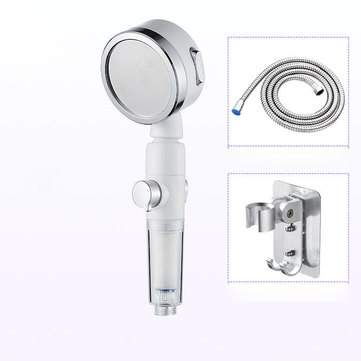 BowLift | Modern Handheld Shower Head Silver Round Standard Shower Heads
