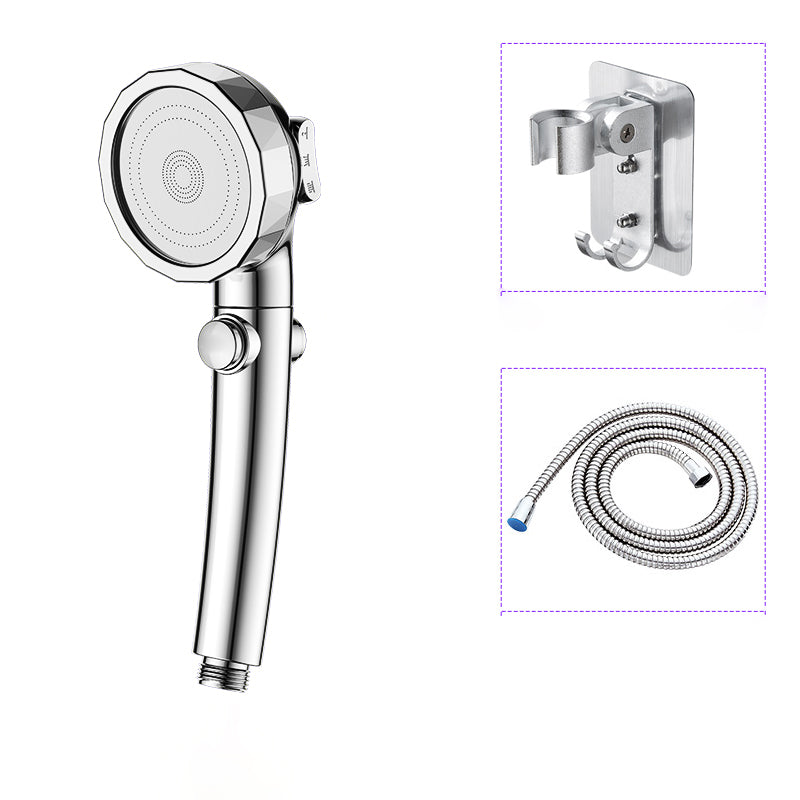 BowLift | Modern Handheld Shower Head Silver Round Standard Shower Heads