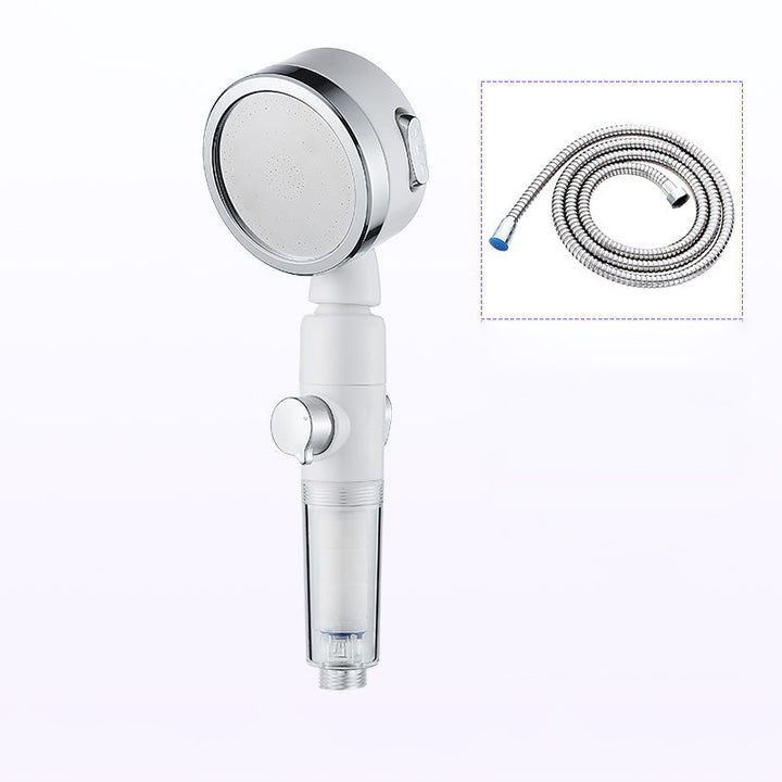 BowLift | Modern Handheld Shower Head Silver Round Standard Shower Heads