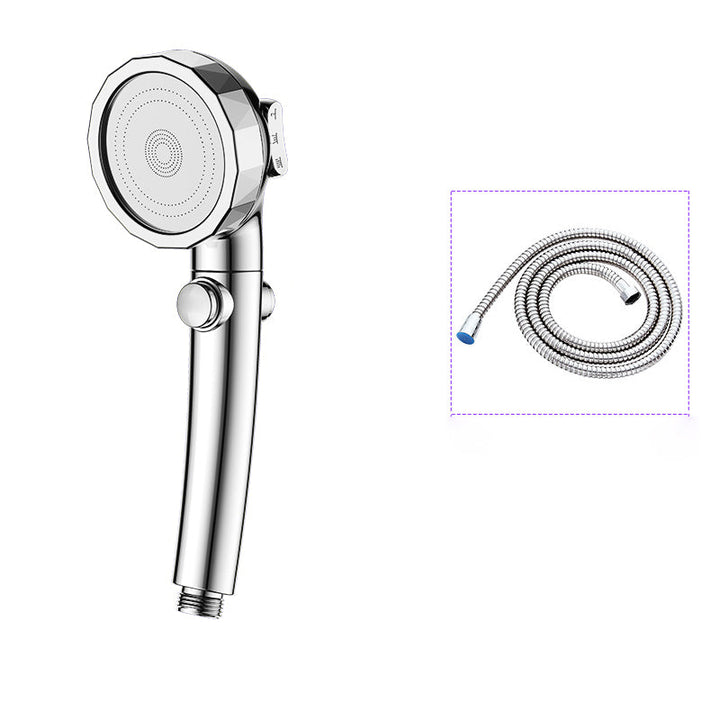 BowLift | Modern Handheld Shower Head Silver Round Standard Shower Heads