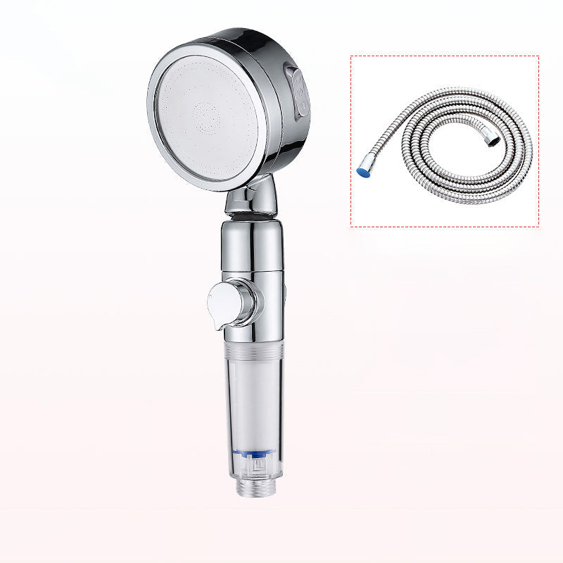 BowLift | Modern Handheld Shower Head Silver Round Standard Shower Heads