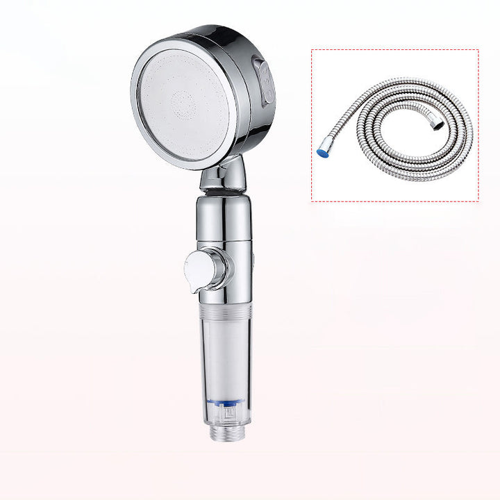 BowLift | Modern Handheld Shower Head Silver Round Standard Shower Heads