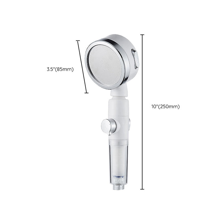 BowLift | Modern Handheld Shower Head Silver Round Standard Shower Heads