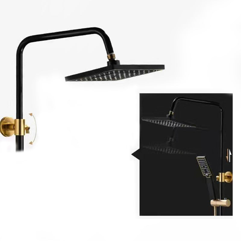 BowLift | Modern adjustable swivel shower head metal shower fixture on the wall