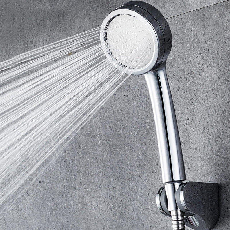 BowLift | Modern hand shower head 5 spray patterns Chrome Round Wall mounted shower head