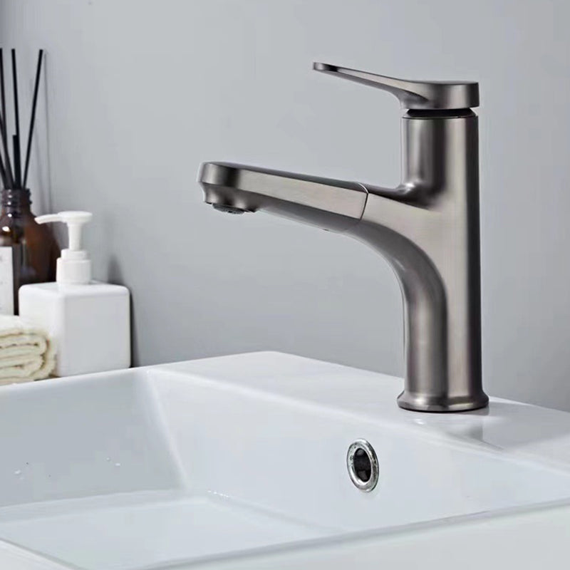 BowLift | Modern Style Extendable Ship Faucet Copper Single Handle Sink Faucet for the Bathroom