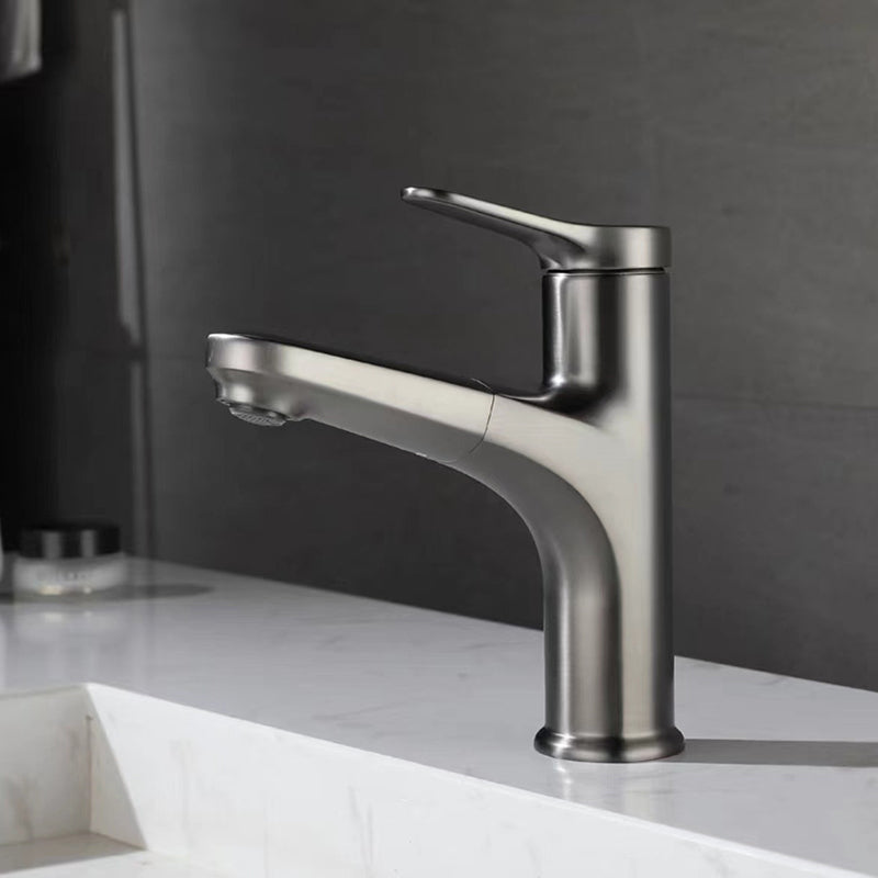 BowLift | Modern Style Extendable Ship Faucet Copper Single Handle Sink Faucet for the Bathroom