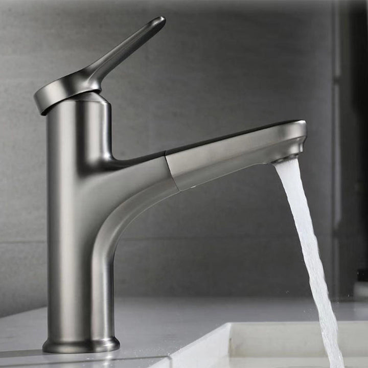 BowLift | Modern Style Extendable Ship Faucet Copper Single Handle Sink Faucet for the Bathroom