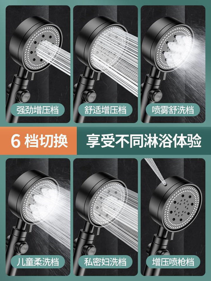 BowLift | Adjustable Spray Pattern Shower Trim made of Stainless Steel Hand Shower for Home