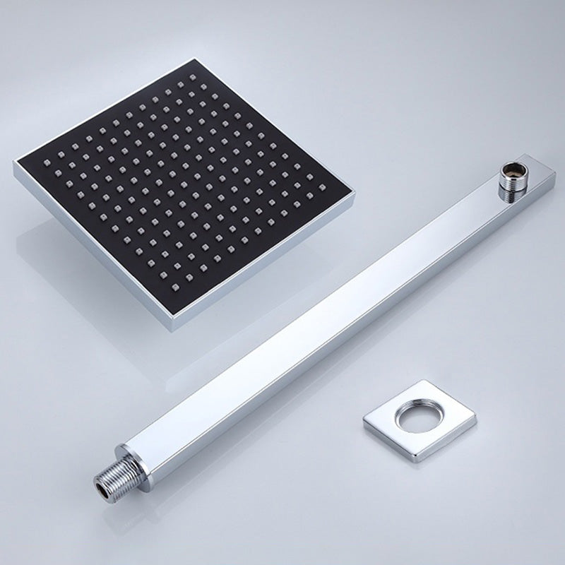 BowLift | Modern square fixed shower head with shower arm Wall-mounted shower head made of stainless steel