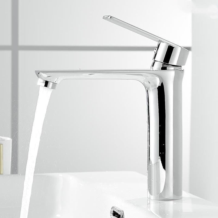 BowLift | Glam Vessel Sink Faucet Brass Lever Handles with Water Hose Sink Fitting