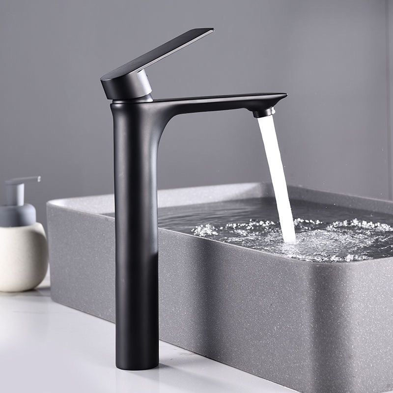BowLift | Glam Vessel Sink Faucet Brass Lever Handles with Water Hose Sink Fitting