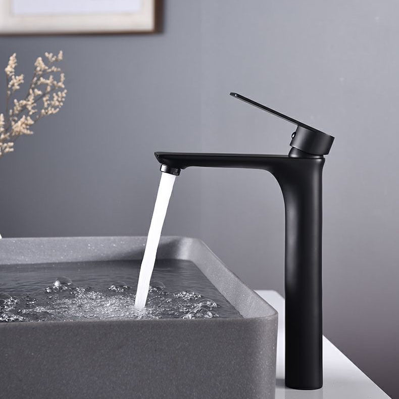 BowLift | Glam Vessel Sink Faucet Brass Lever Handles with Water Hose Sink Fitting