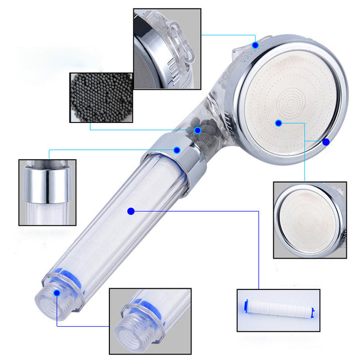 BowLift | Modern Style Shower Head Plastic Hand Shower Head with adjustable water flow