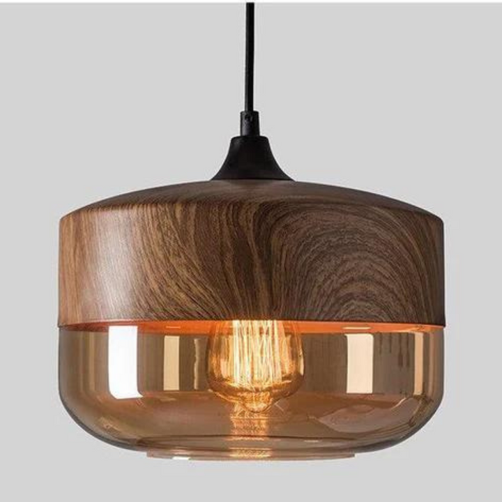Stylish Scandinavian Wooden Ceiling Lamp - NordLuna | Bowlift