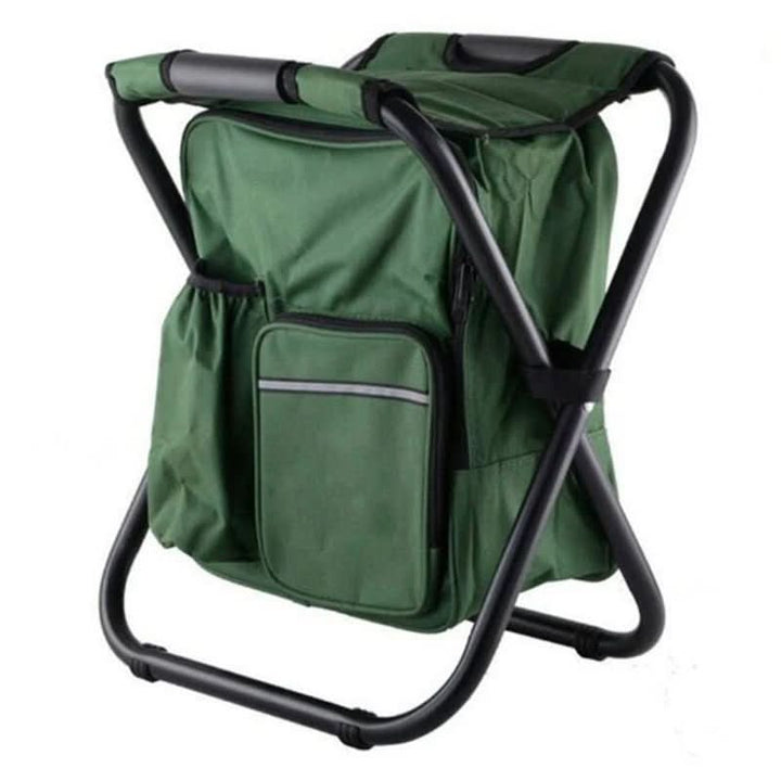 BowLift | 3-in-1 camouflage rucksack with folding chair & cooler compartment