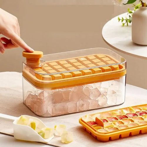 BowLift | 64-piece Silicone Ice Cube Set – with Lid & Scoop