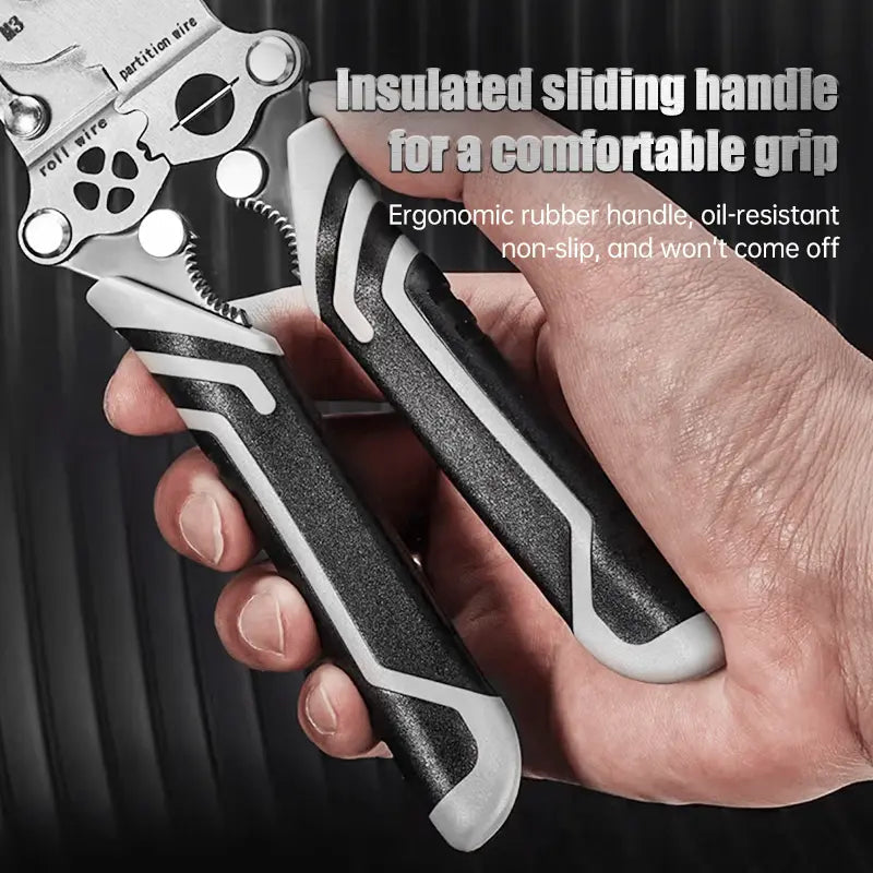 BowLift | Foldable 8-in-1 Wire Stripper for Electrical Work