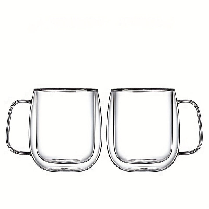 ThermoSip Double-Walled Glass Mug – Borosilicate Glass, Heat-Resistant & Elegant | Bowlift