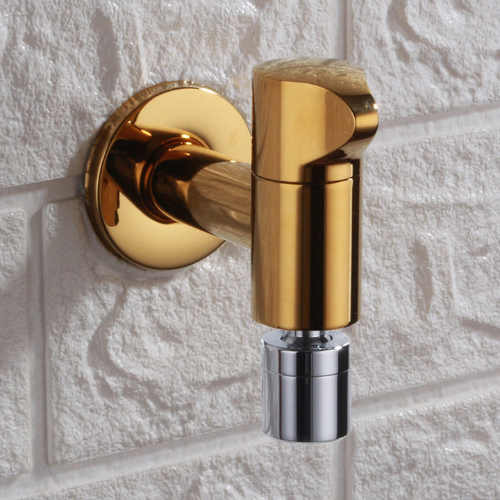 BowLift | Contemporary Wall Mounted Bathroom Faucet Knob Handle Solid Brass Round Faucet