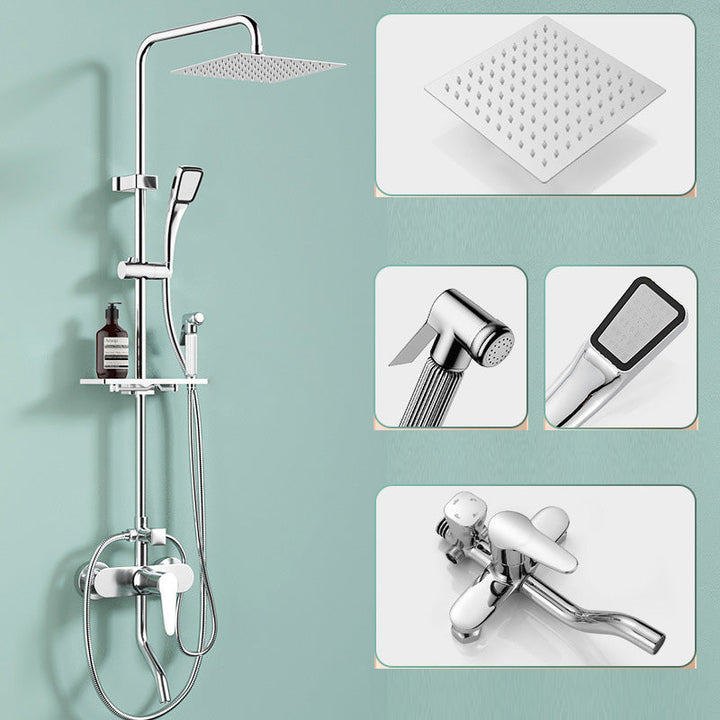 BowLift | Modern balanced printed converter faucet shower head shower fitting on the wall