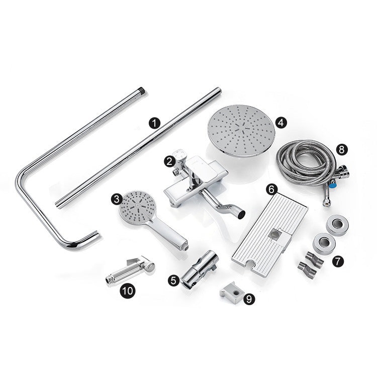 BowLift | Modern balanced printed converter faucet shower head shower fitting on the wall