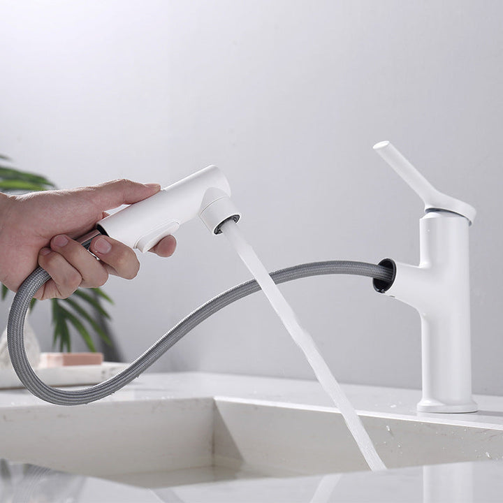BowLift | Modern Basin Faucet Copper Single Handle Low Arc Basin Faucet for Bathroom