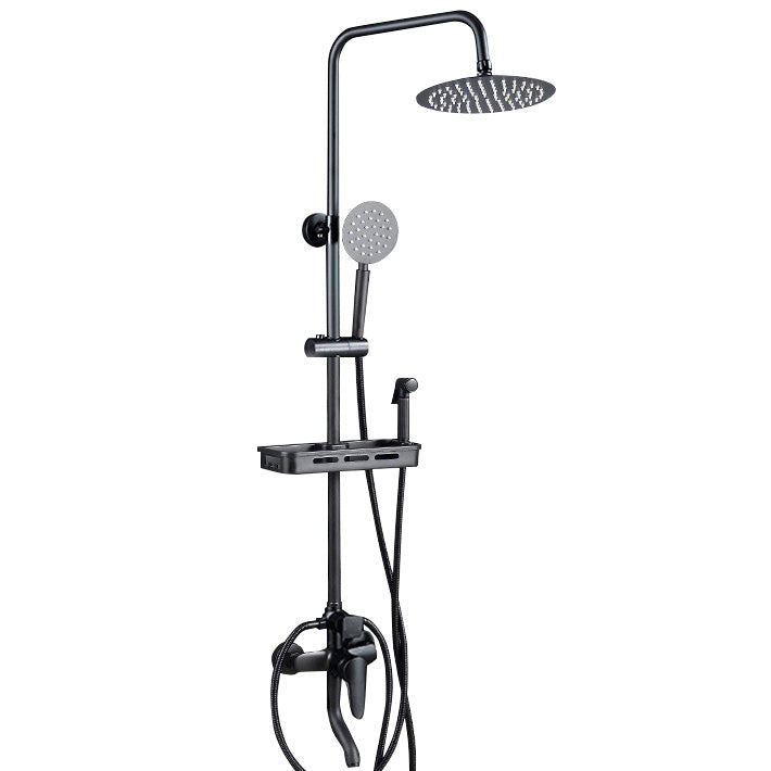 BowLift | Adjustable Spray Sample Shower Combination Metal Shower Fitting Arm Shower Head with Slip Bar