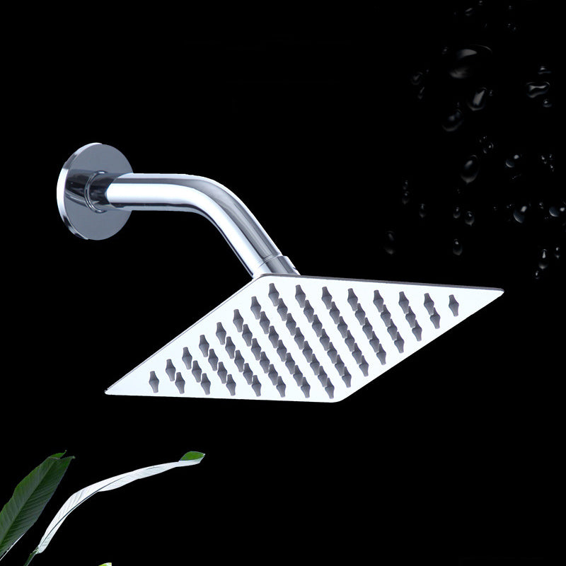 BowLift | Square Stainless Steel Showerhead in Silver 6-Inch Fixed Showerhead
