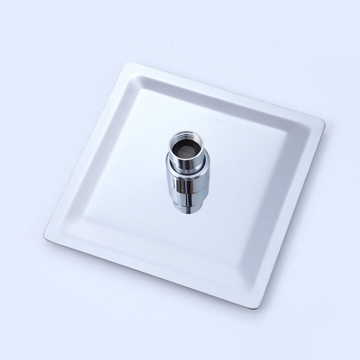 BowLift | Square Stainless Steel Showerhead in Silver 6-Inch Fixed Showerhead