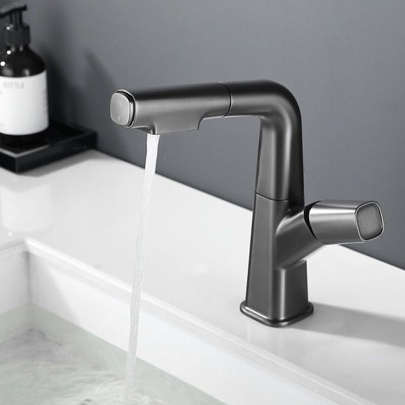 BowLift | Modern Vessel Sink Faucet Brass Lever Handles Swivel Spout Sink Faucet