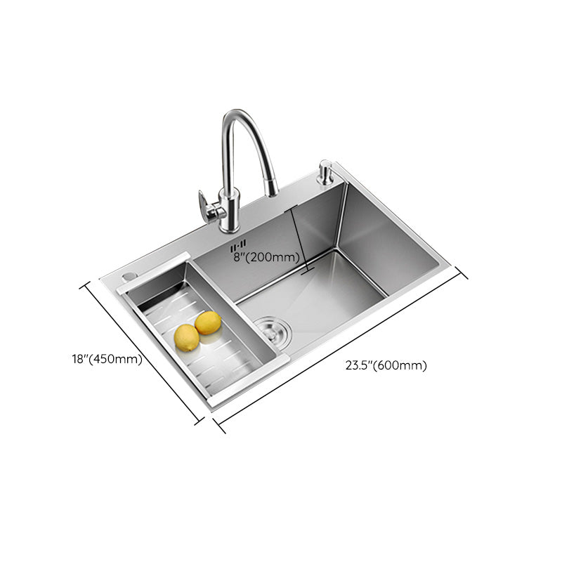 BowLift | Contemporary Style Kitchen Sink Stainless Steel Colorfast Built-in Sink