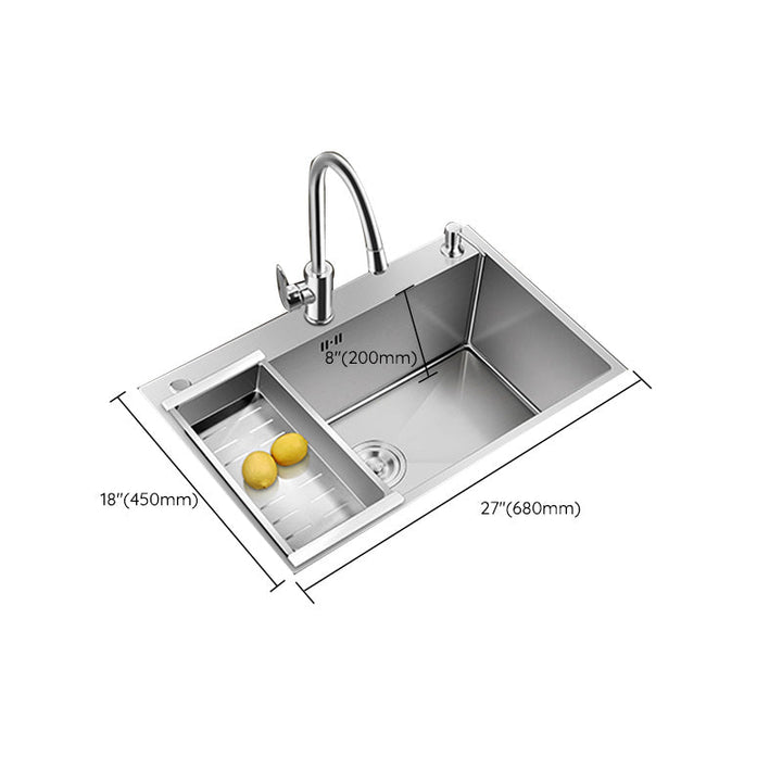 BowLift | Contemporary Style Kitchen Sink Stainless Steel Color Fast Built-In Sink