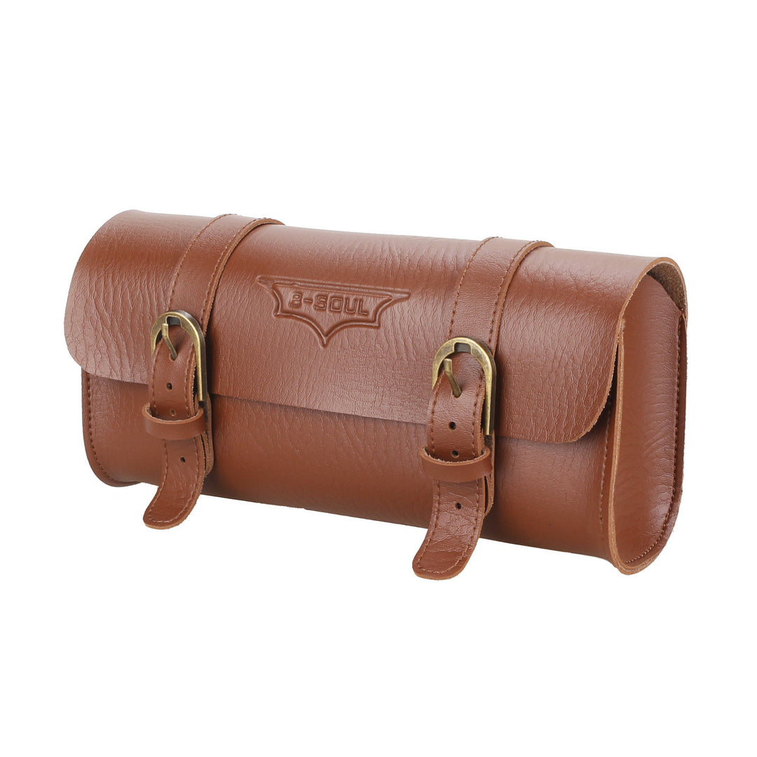 Vintage Leather Tool Roll Bike Handlebar Bag Bowlift