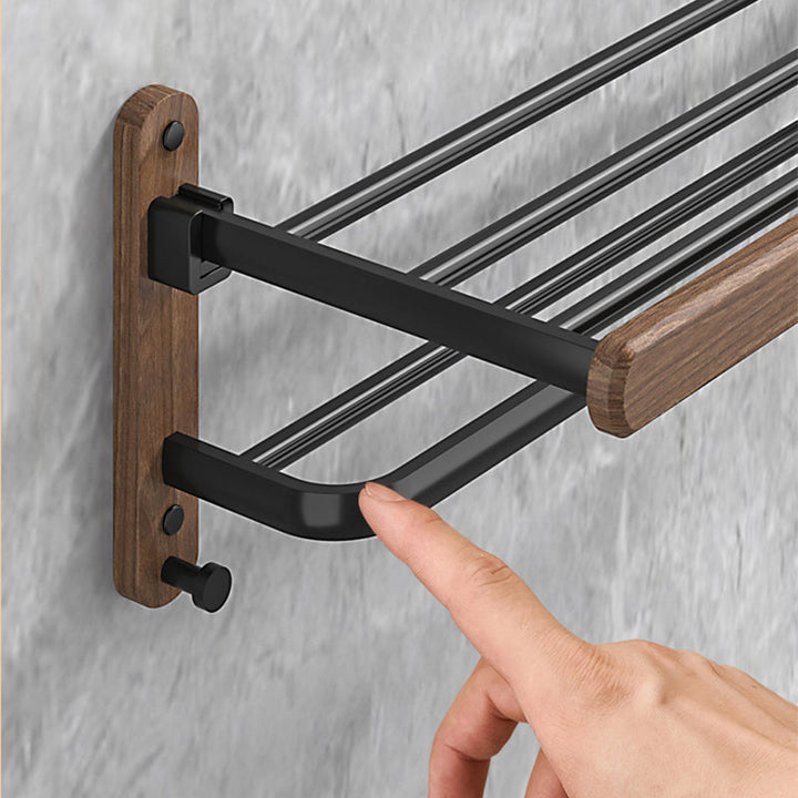 BowLift | Metal and wood bathroom accessories as a single piece or as a set without drilling