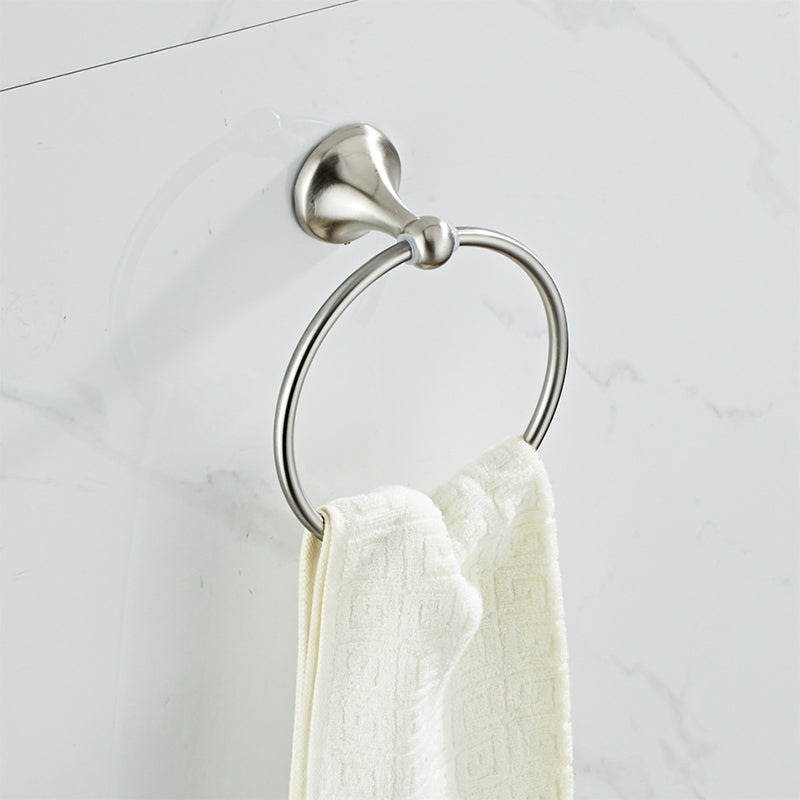 BowLift | Metal Bathroom Set Traditional Style Nickel Bathroom Accessories Set