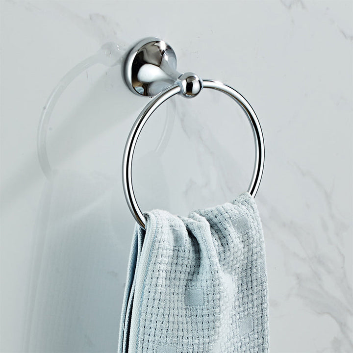 BowLift | Metal Bathroom Set Traditional Style Chrome Bathroom Accessories Set