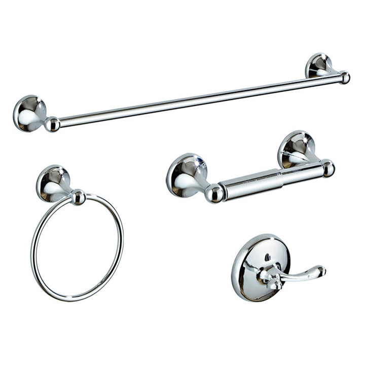 BowLift | Metal Bathroom Set Traditional Style Chrome Bathroom Accessories Set