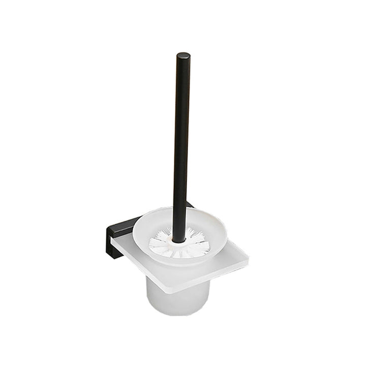 BowLift | Metal and acrylic bathroom accessories as a single piece or in a set in black