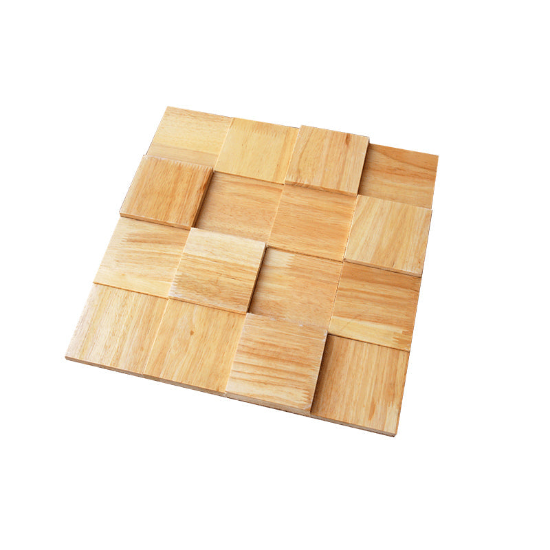 BowLift | Mosaic Wood Wall Cladding Glue Living Room Modern Style Wood Plank