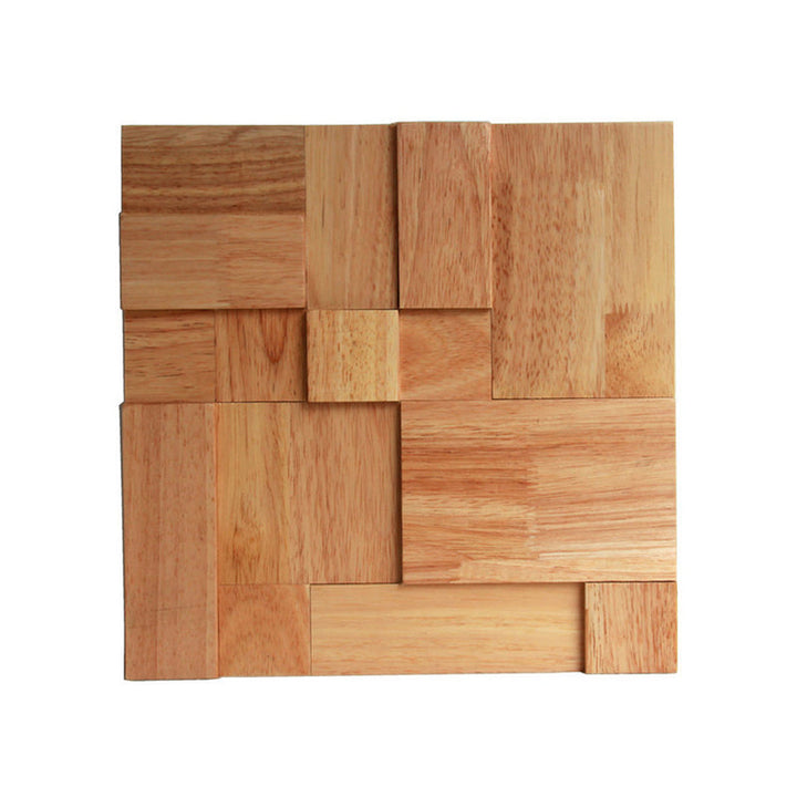 BowLift | Mosaic Wood Wall Cladding Glue Living Room Modern Style Wood Plank