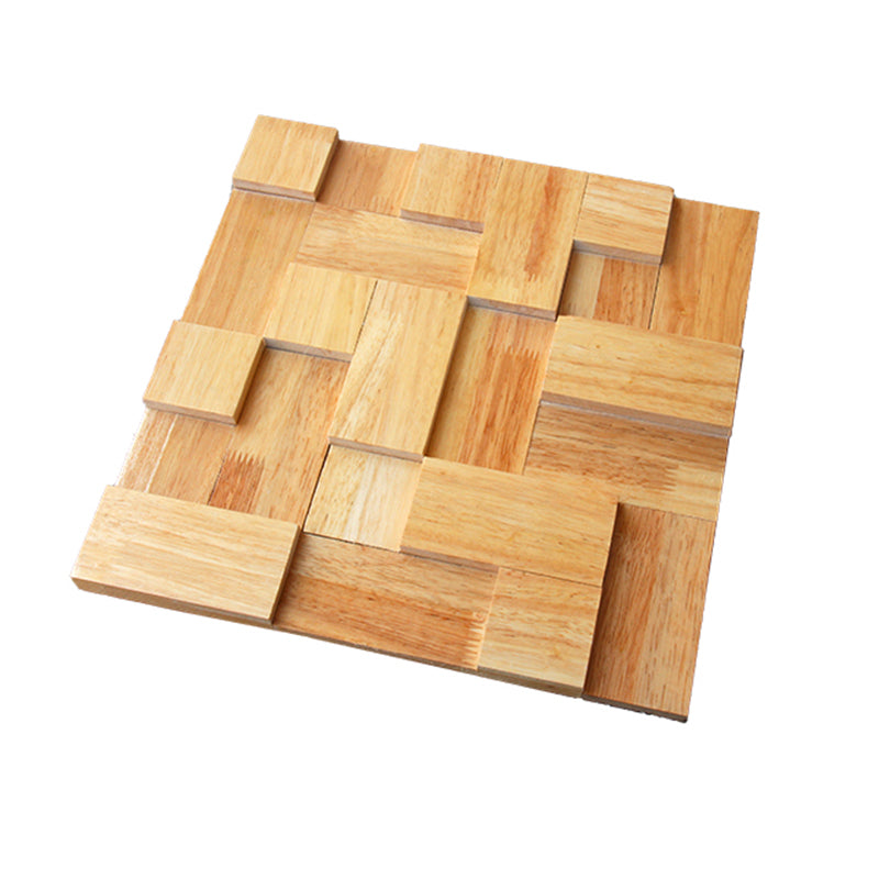 BowLift | Mosaic Wood Wall Cladding Glue Living Room Modern Style Wood Plank