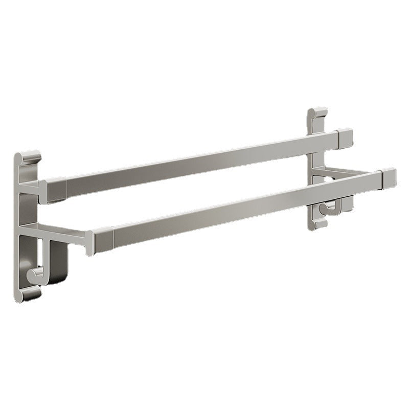 BowLift | Gray Bathroom Accessory Set Contemporary Style Aluminum Towel Bar