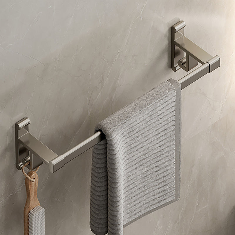 BowLift | Gray Bathroom Accessory Set Contemporary Style Aluminum Towel Bar