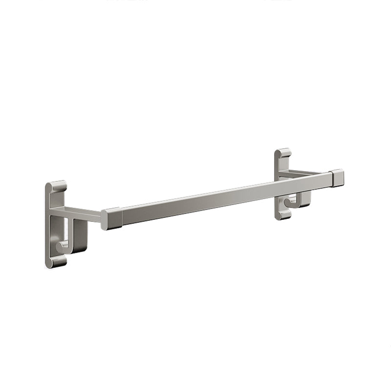 BowLift | Gray Bathroom Accessory Set Contemporary Style Aluminum Towel Bar