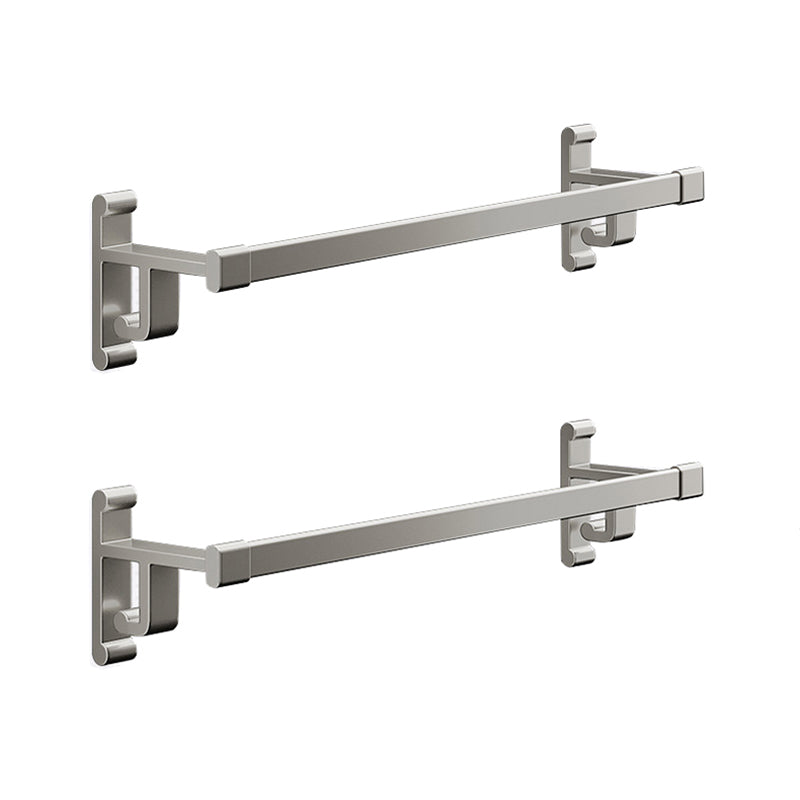 BowLift | Gray Bathroom Accessory Set Contemporary Style Aluminum Towel Bar