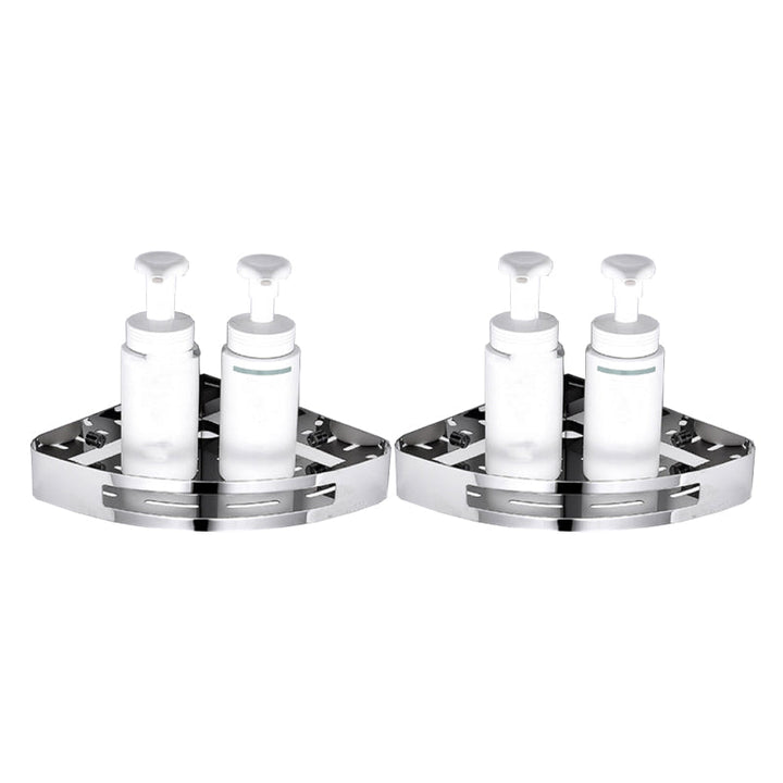 BowLift | Modern Bathroom Hardware Set Silver Bathroom Shelf Bathroom Hardware Set