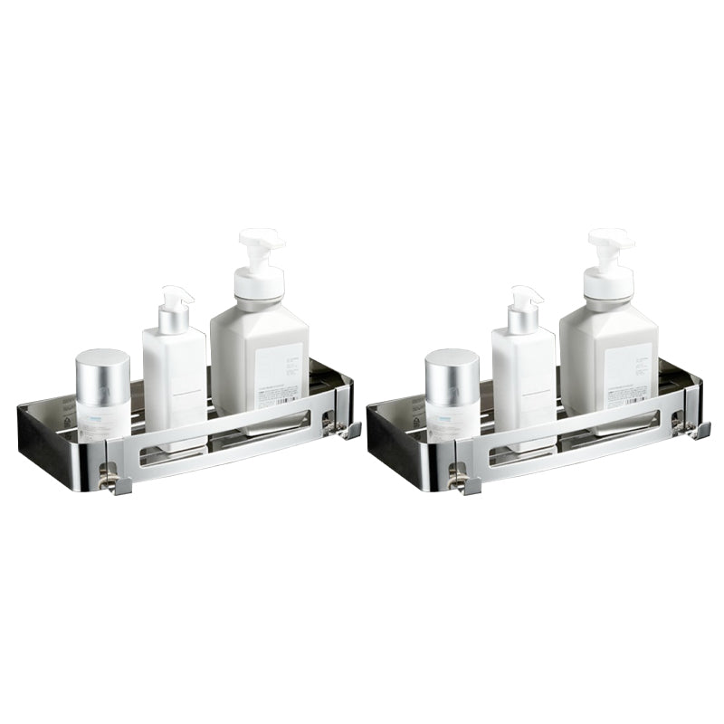 BowLift | Modern Bathroom Hardware Set Silver Bathroom Shelf Bathroom Hardware Set